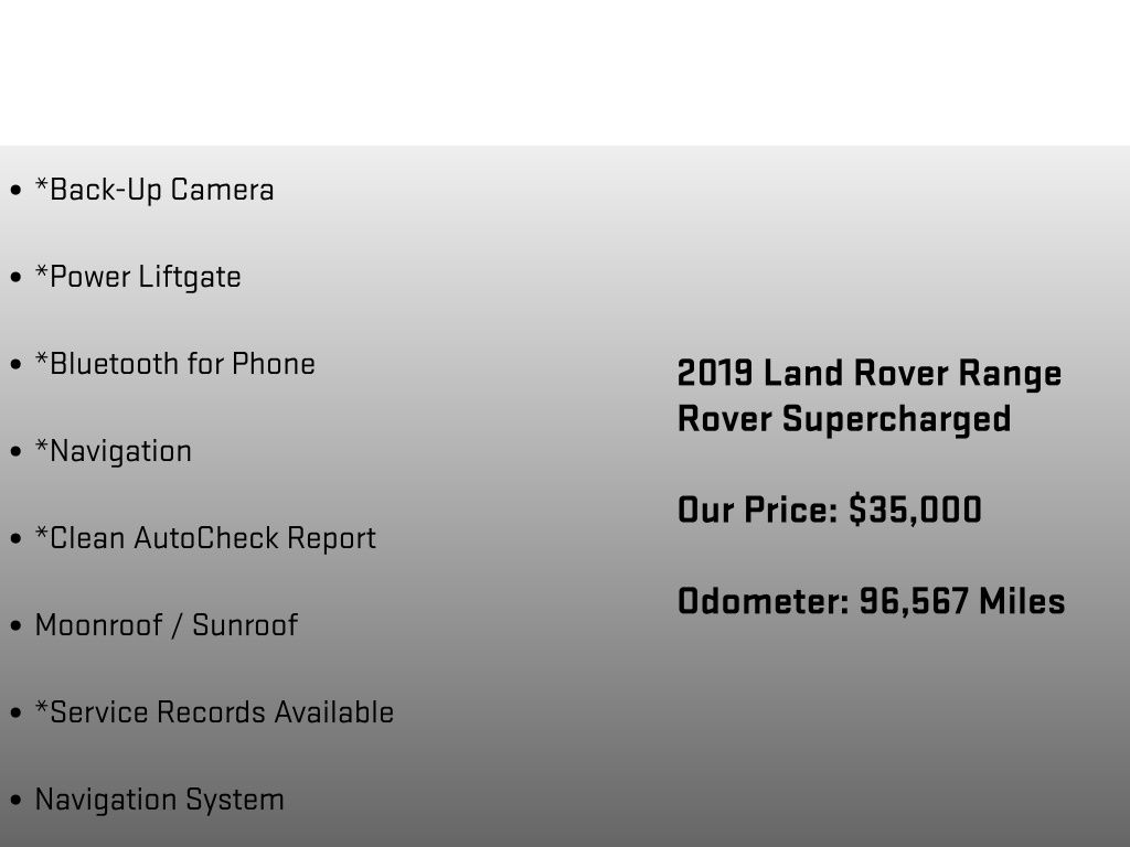2019 Land Rover Range Rover 5.0L V8 Supercharged - 11