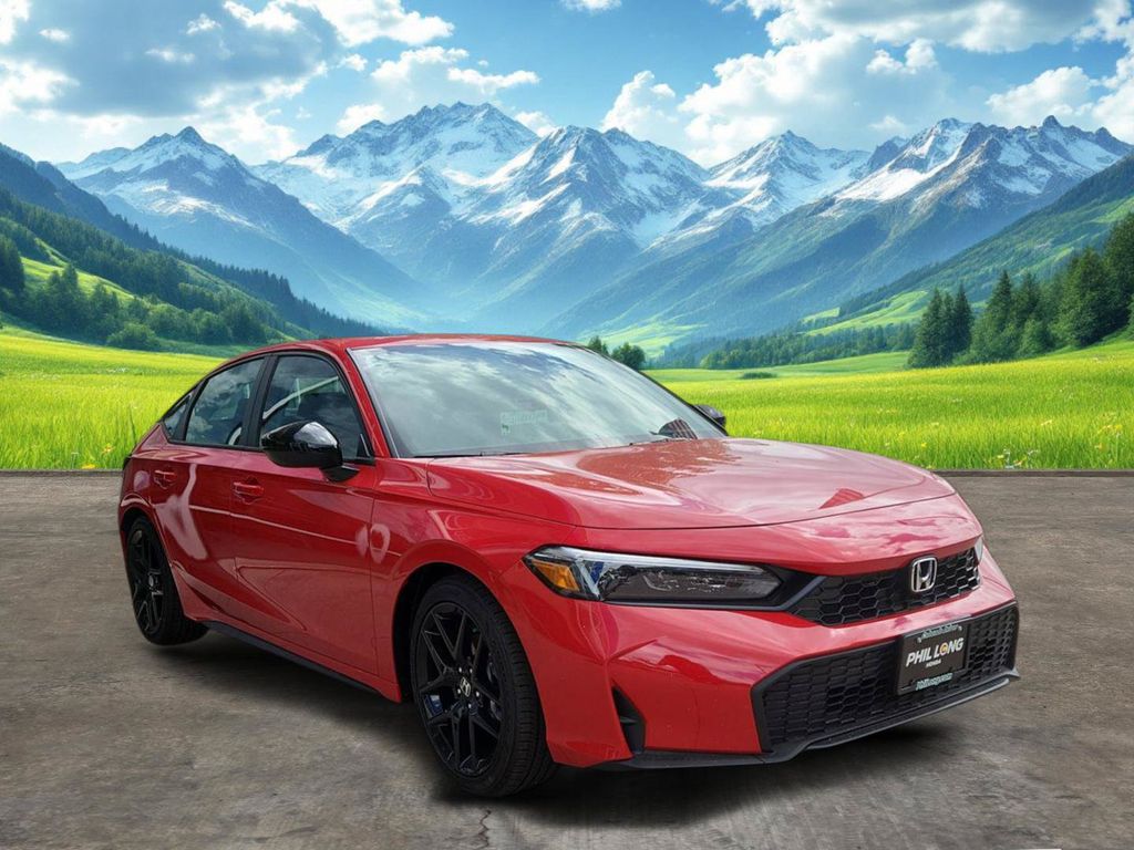 Rallye Red 2026 Honda Civic Hatchback Hatchback Front-Wheel Drive Continuously Variable Transmission