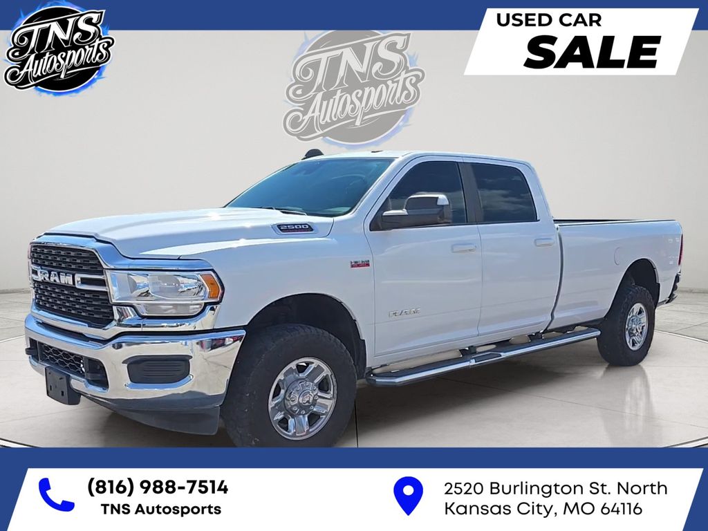 Bright White Clearcoat 2022 RAM 2500 Pickup Truck Four-Wheel Drive 8-Speed Automatic