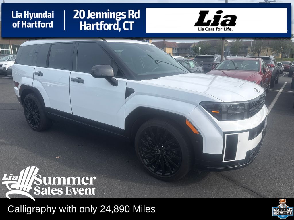 Serenity White 2024 Hyundai Santa Fe Calligraphy AWD SUV / Crossover All-Wheel Drive Automatic