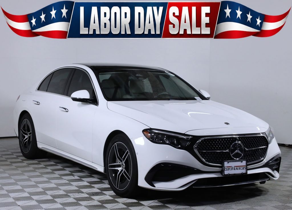 Polar White 2025 Mercedes-Benz E-Class Sedan All-Wheel Drive 9-Speed Automatic