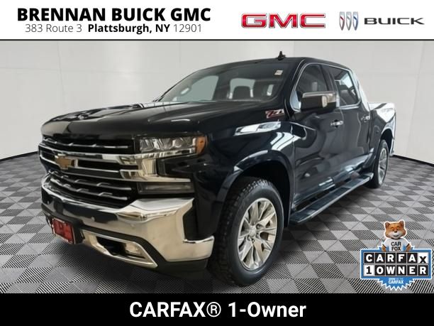 Black 2022 Chevrolet Silverado 1500 LTZ Crew Cab 4WD Pickup Truck Four-Wheel Drive 8-Speed Automatic