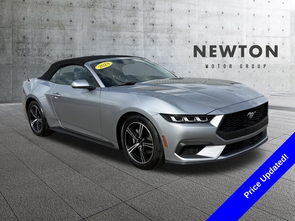 Silver Metallic 2024 Ford Mustang Convertible Rear-Wheel Drive Automatic