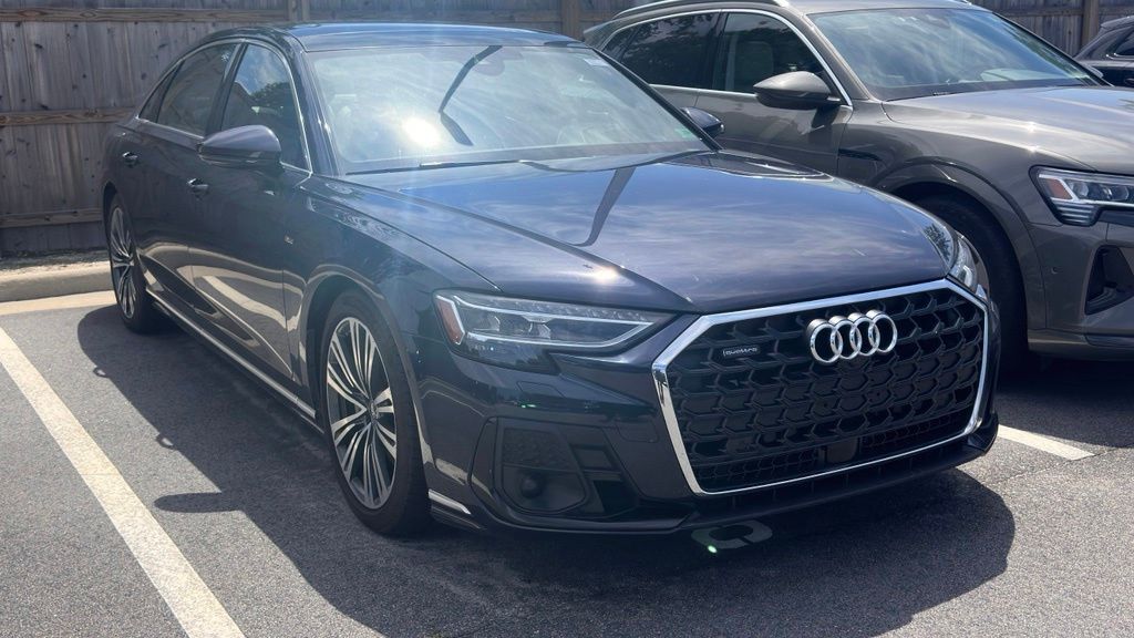 Firmament Blue Metallic 2024 Audi A8 Sedan All-Wheel Drive 8-Speed Automatic