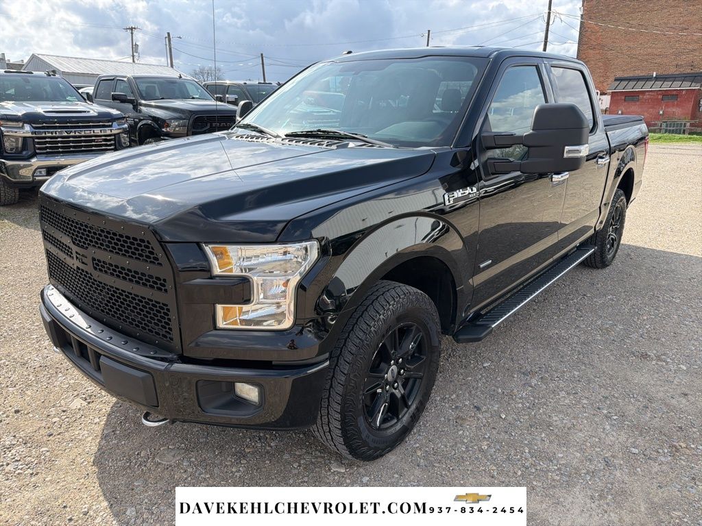 Shadow Black 2016 Ford F-150 XLT SuperCrew 4WD Pickup Truck Four-Wheel Drive 6-Speed Automatic