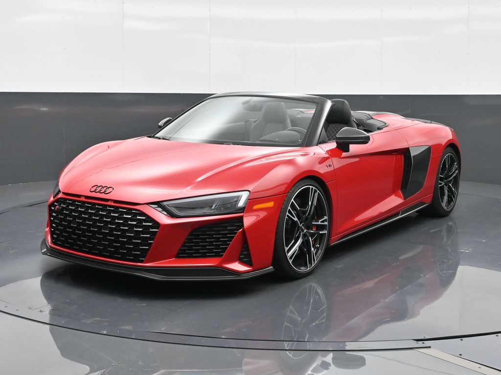 Black Metallic 2023 Audi R8 Convertible All-Wheel Drive 7-Speed Automatic