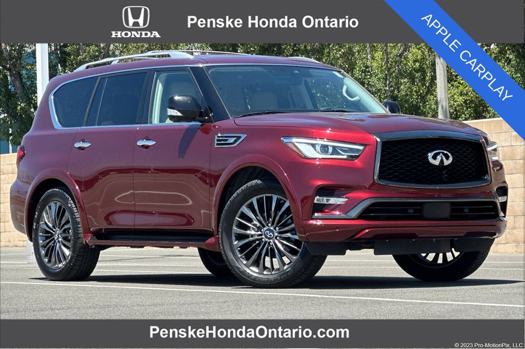 Coulis Red 2021 INFINITI QX80 SUV / Crossover Rear-Wheel Drive 7-Speed Automatic