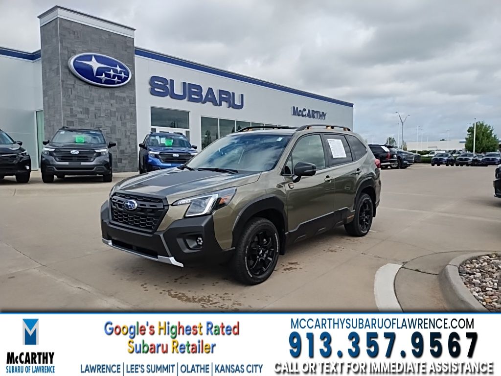 Green Metallic 2025 Subaru Forester Wilderness Crossover AWD SUV / Crossover All-Wheel Drive Continuously Variable Transmission
