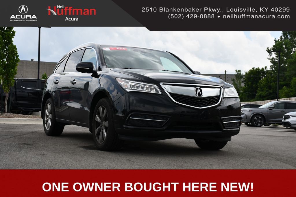 Crystal Black Pearl 2016 Acura MDX SUV / Crossover All-Wheel Drive 9-Speed Automatic
