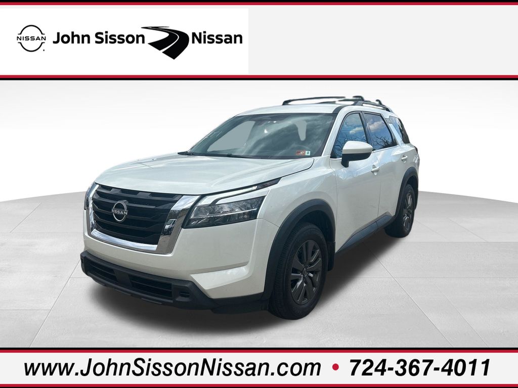 2022 Nissan Pathfinder SV White at Auto Express Mitsubishi
