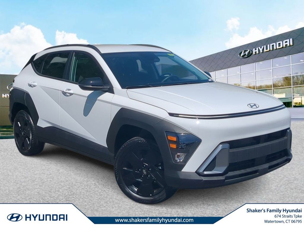 Atlas White 2026 Hyundai Kona SUV / Crossover All-Wheel Drive Continuously Variable Transmission