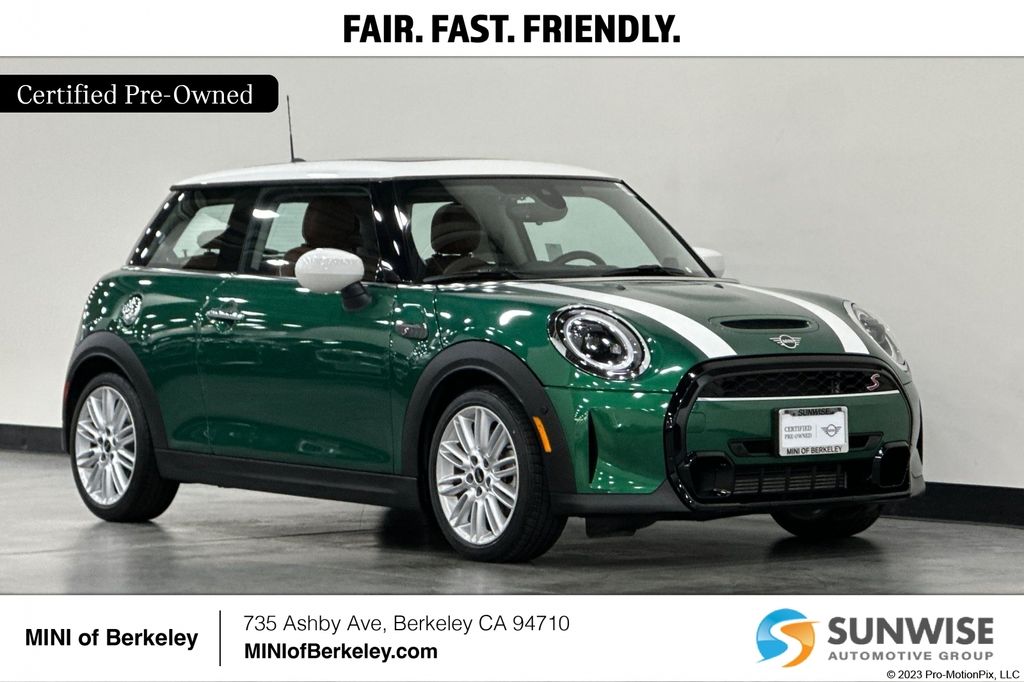 British Racing Green 2023 MINI Cooper Hatchback Front-Wheel Drive 7-Speed Automatic