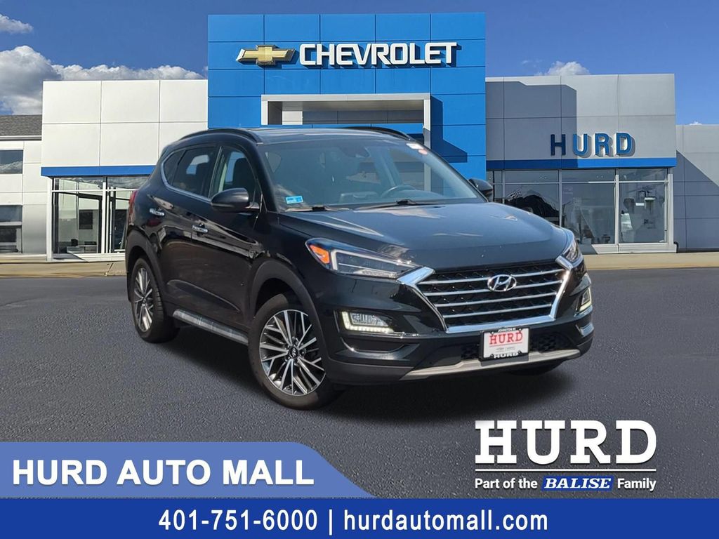 Black Noir Pearl 2021 Hyundai Tucson SUV / Crossover All-Wheel Drive 6-Speed Automatic