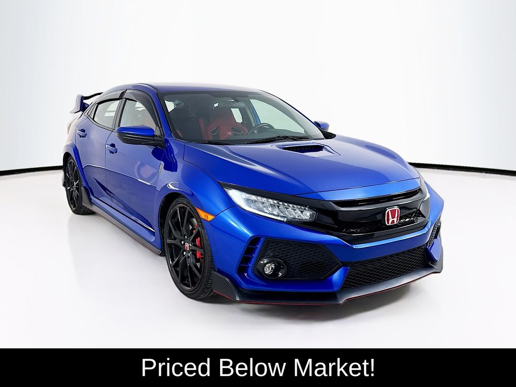 Blue 2018 Honda Civic Type R Touring FWD Hatchback Front-Wheel Drive 6-Speed Manual