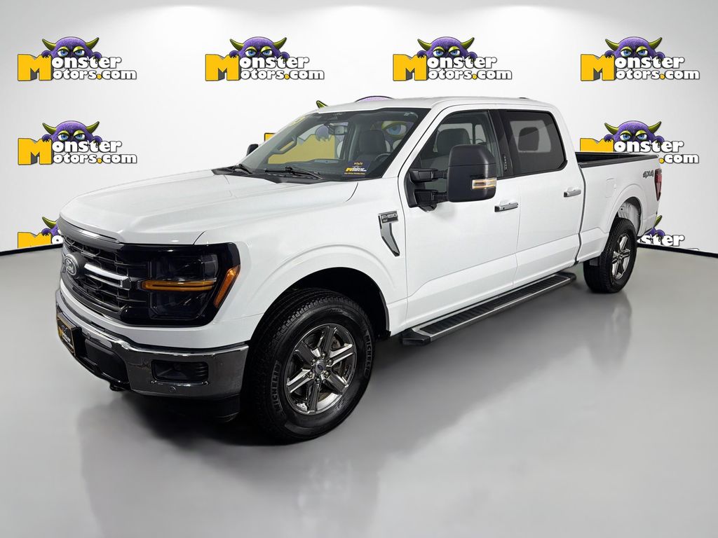White 2024 Ford F-150 XLT SuperCrew 4WD Pickup Truck Four-Wheel Drive Automatic