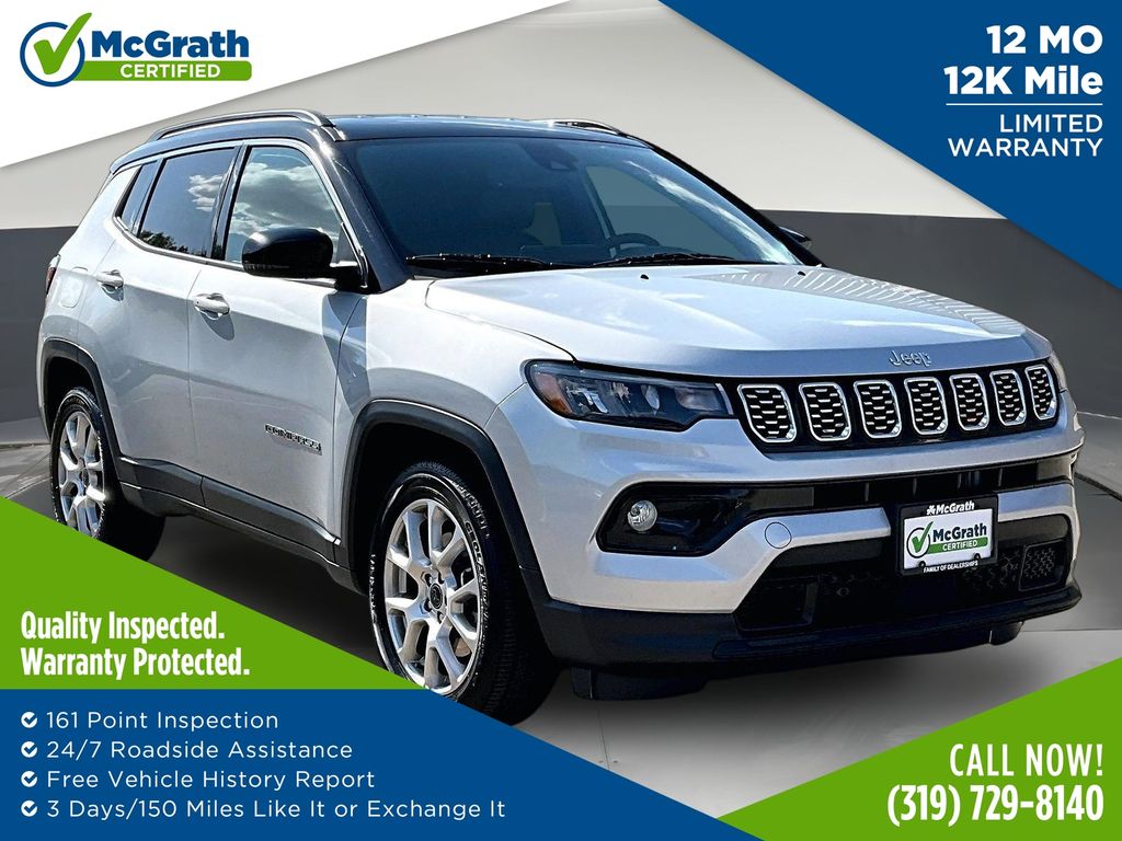 Silver Zynith Metallic Clearcoat 2025 Jeep Compass SUV / Crossover Four-Wheel Drive 8-Speed Automatic