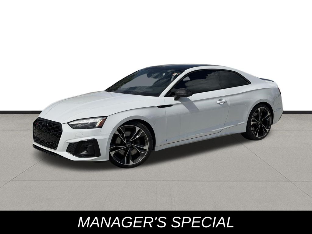 Glacier White Metallic 2023 Audi S5 Coupe All-Wheel Drive 8-Speed Automatic