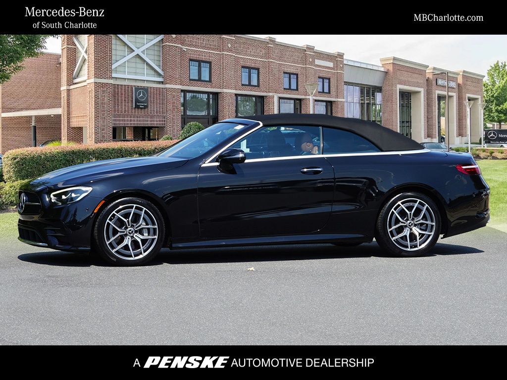 Obsidian Black Metallic 2023 Mercedes-Benz E-Class Convertible Rear-Wheel Drive 9-Speed Automatic