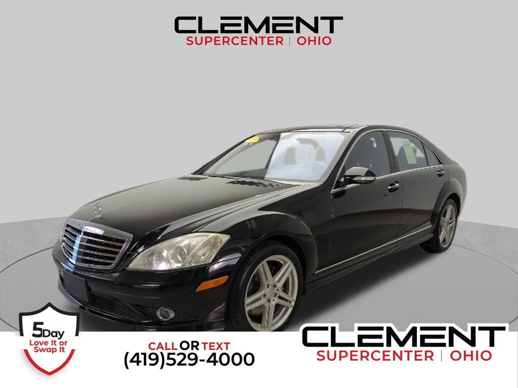 Black 2007 Mercedes-Benz S-Class Sedan All-Wheel Drive 7-Speed Automatic