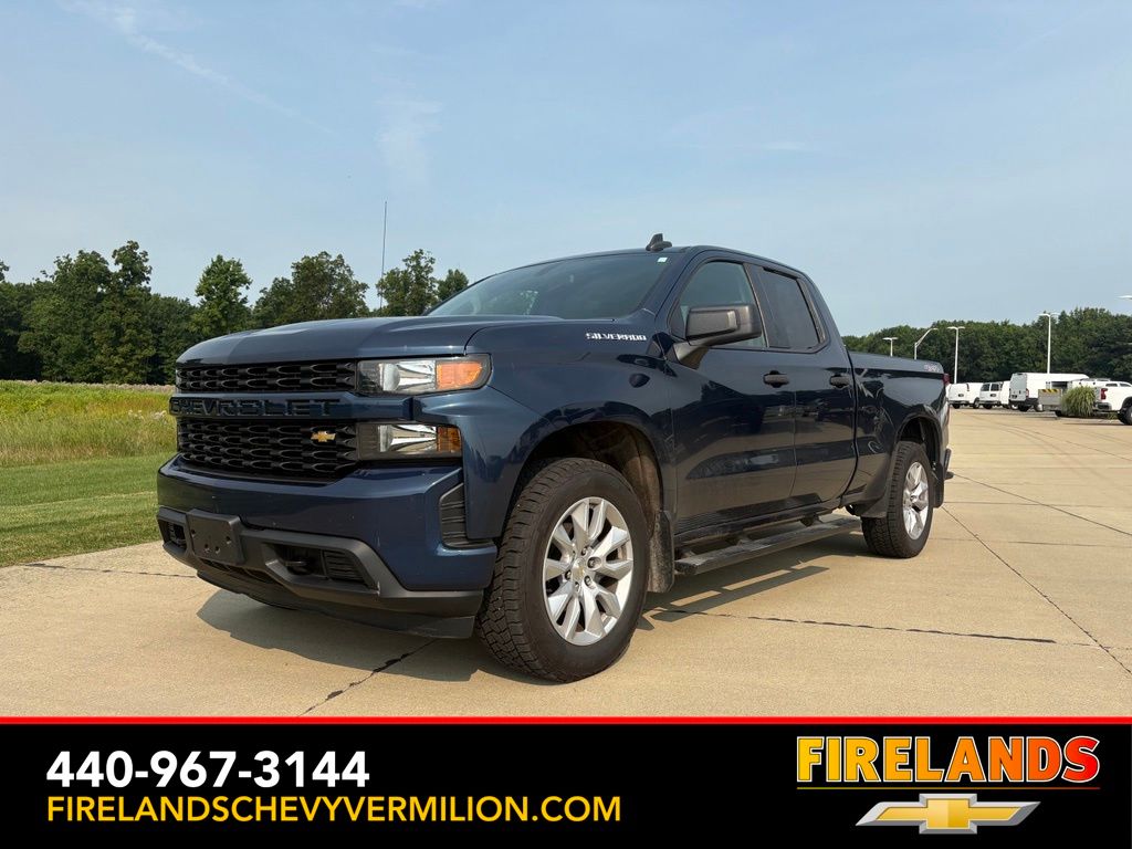 Blue Metallic 2021 Chevrolet Silverado 1500 Pickup Truck Four-Wheel Drive 8-Speed Automatic