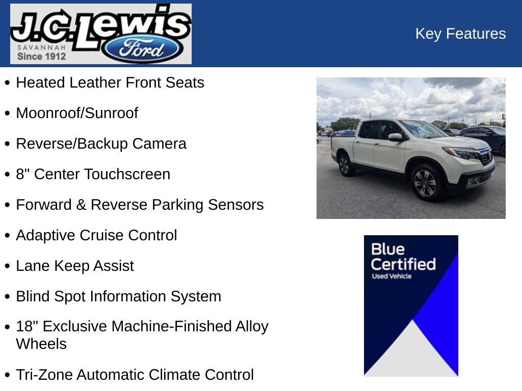 2019 Honda Ridgeline RTL-E