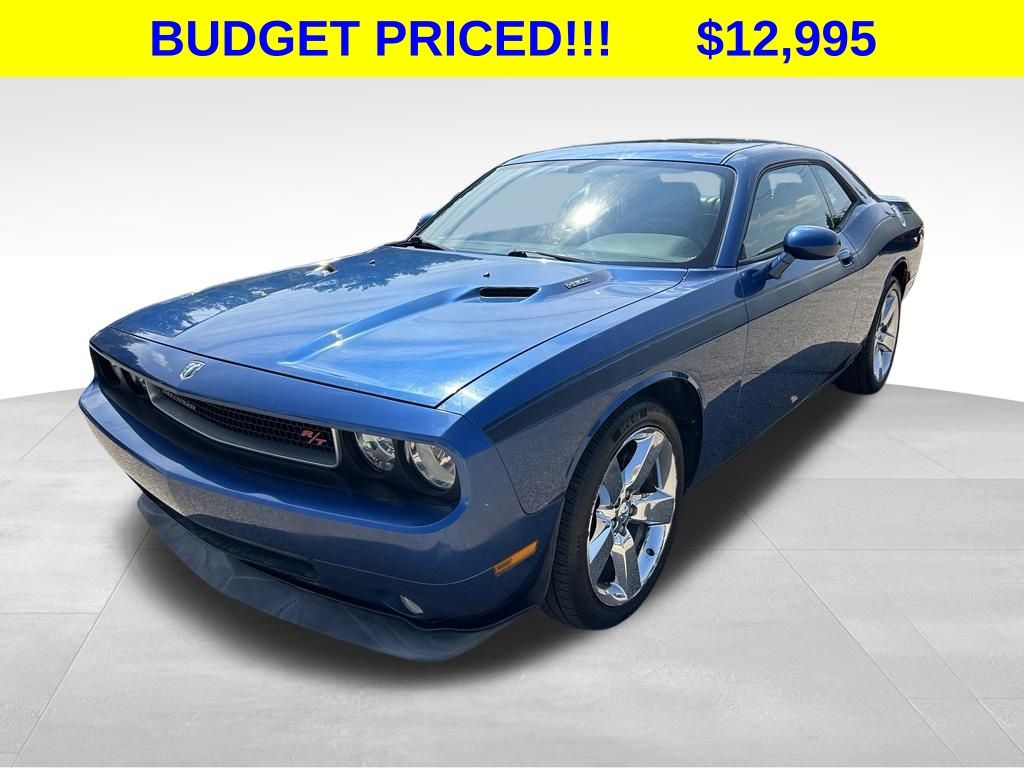 Deep Water Blue PC/Light Graystone PC 2009 Dodge Challenger Coupe Rear-Wheel Drive 5-Speed Automatic