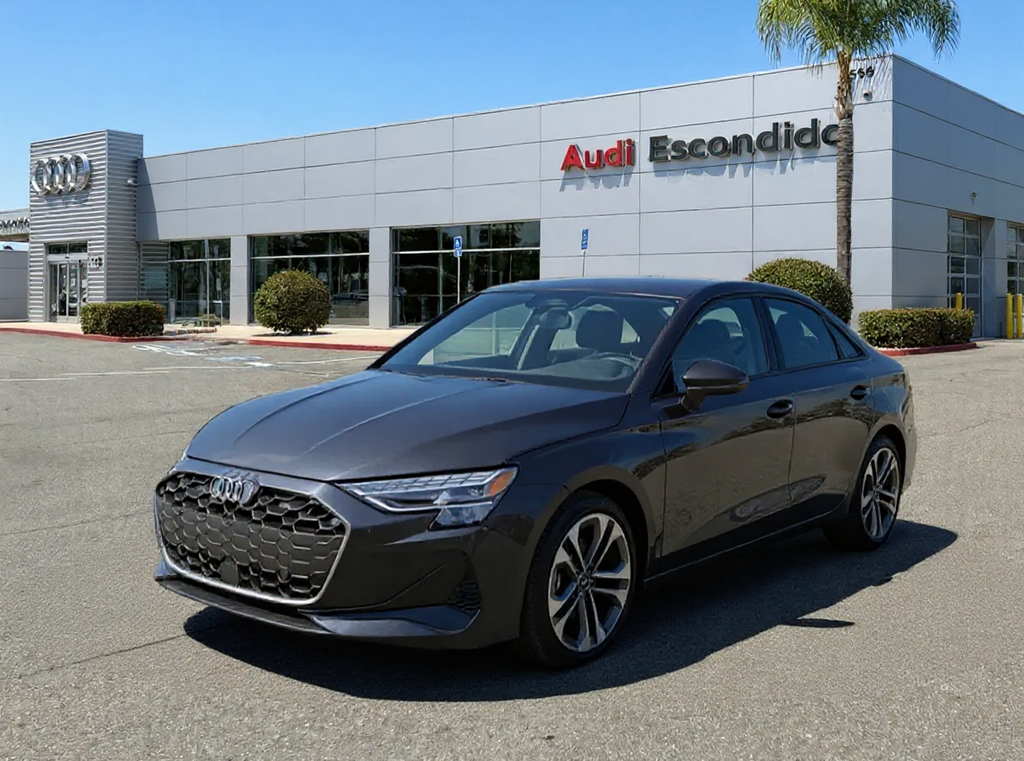 Manhattan Gray Metallic 2026 Audi A3 quattro Premium Plus 40 TFSI Sedan All-Wheel Drive 7-Speed Automatic