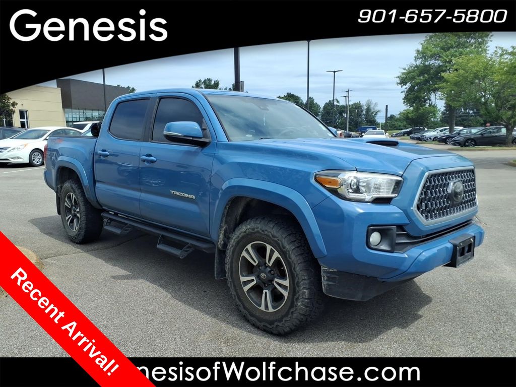 Cavalry Blue 2019 Toyota Tacoma Pickup Truck Four-Wheel Drive 6-Speed Automatic