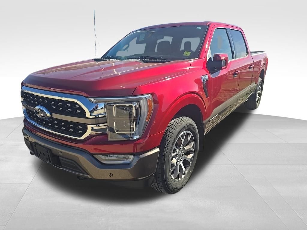 Rapid Red Metallic Tinted Clearcoat 2022 Ford F-150 King Ranch SuperCrew 4WD Pickup Truck Four-Wheel Drive Automatic
