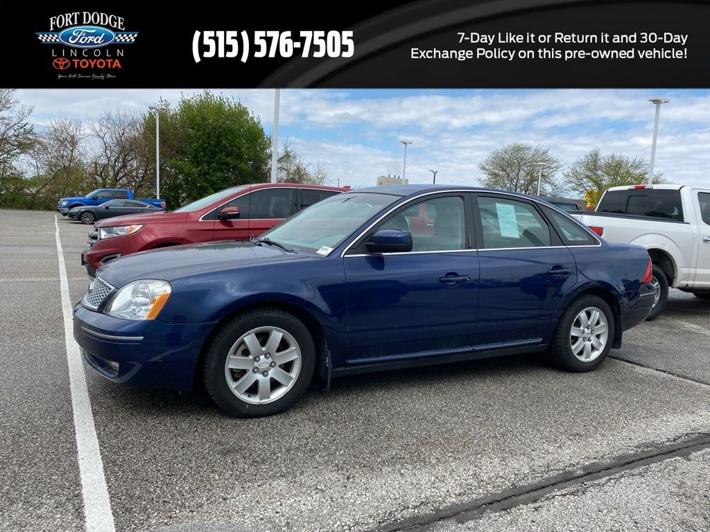 Blue 2007 Ford Five Hundred SEL Sedan Front-Wheel Drive 6-Speed Automatic