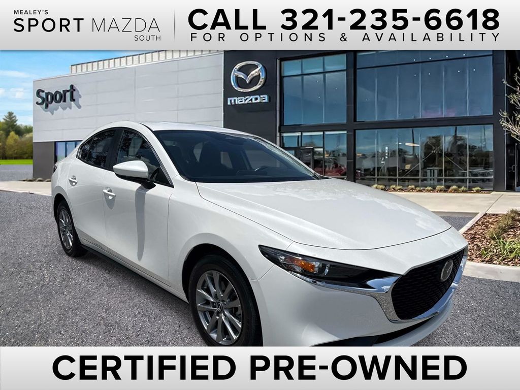 Snowflake White Pearl Mica 2025 Mazda MAZDA3 Sedan Front-Wheel Drive 6-Speed Automatic