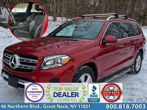 Red 2017 Mercedes-Benz GLS 450 4MATIC SUV / Crossover All-Wheel Drive 9-Speed Automatic