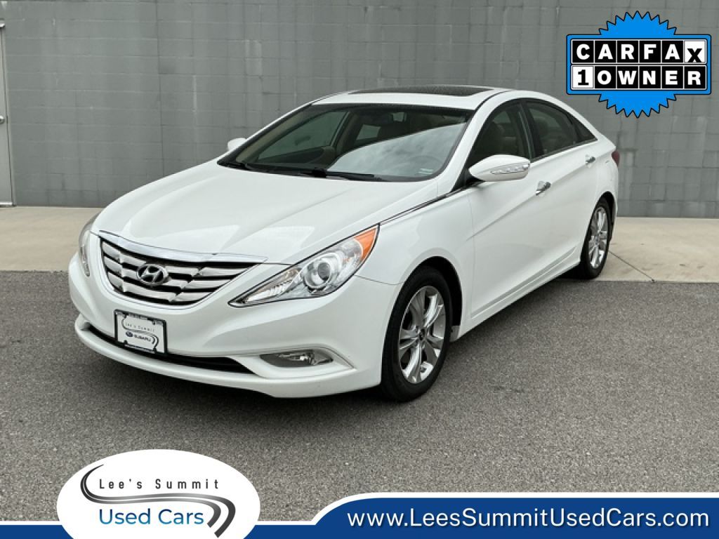 Shimmering White Mica 2013 Hyundai Sonata Limited FWD Sedan Front-Wheel Drive 6-Speed Automatic