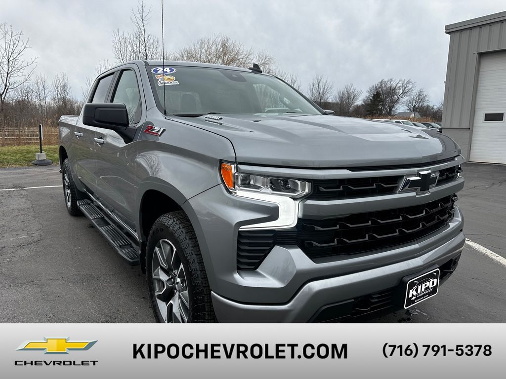 Sterling Gray Metallic 2024 Chevrolet Silverado 1500 Pickup Truck Four-Wheel Drive Automatic