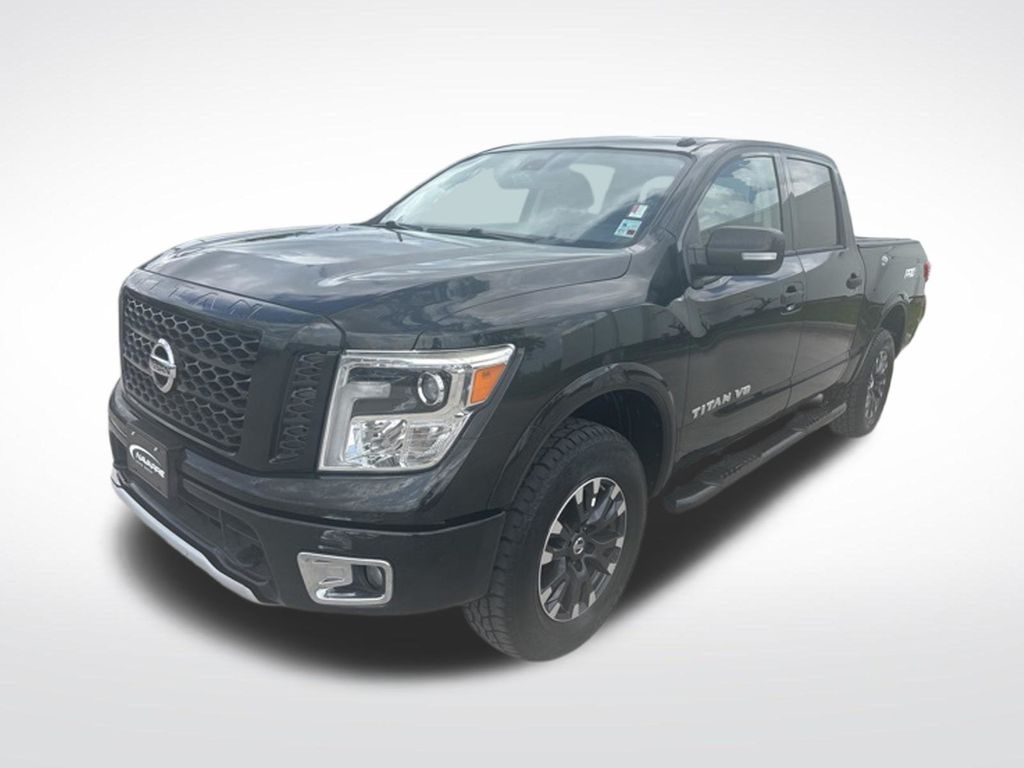 Gray (Magnetic Black) 2019 Nissan Titan PRO-4X Crew Cab 4WD Pickup Truck Four-Wheel Drive 7-Speed Automatic