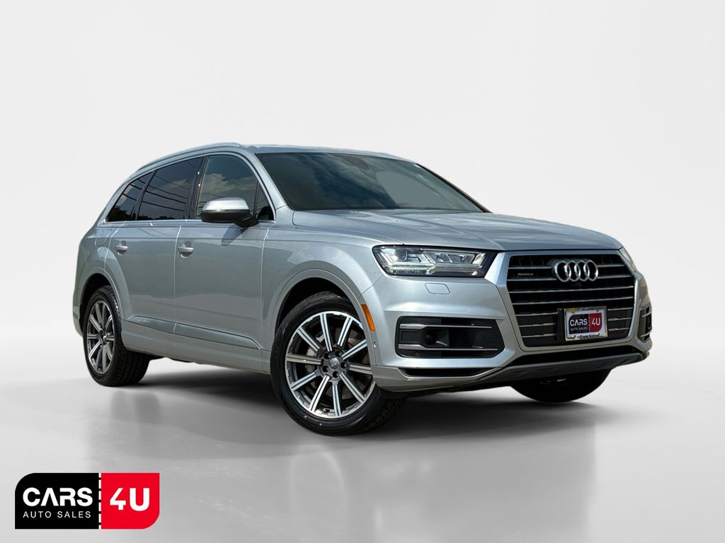 Silver Metallic 2019 Audi Q7 SUV / Crossover All-Wheel Drive 8-Speed Automatic