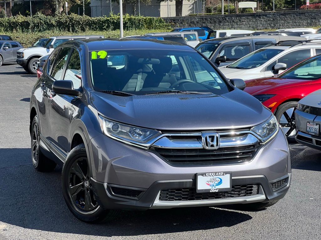 Gray (Modern Steel Metallic) 2019 Honda CR-V LX FWD SUV / Crossover Front-Wheel Drive Continuously Variable Transmission