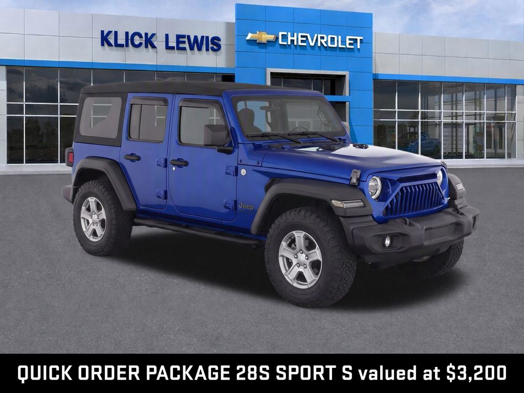 2018 Jeep Wrangler Unlimited Sport S Blue at Rochrich Mazda