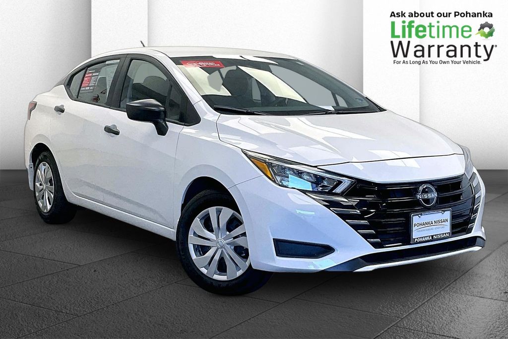 White (Fresh Powder) 2025 Nissan Versa S FWD Sedan Front-Wheel Drive Continuously Variable Transmission