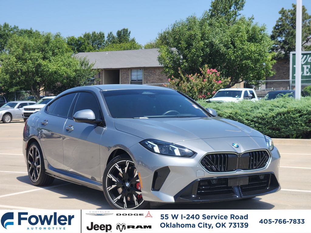 Gray (Skyscraper Grey Metallic) 2026 BMW 2 Series Sedan Front-Wheel Drive 7-Speed Automatic