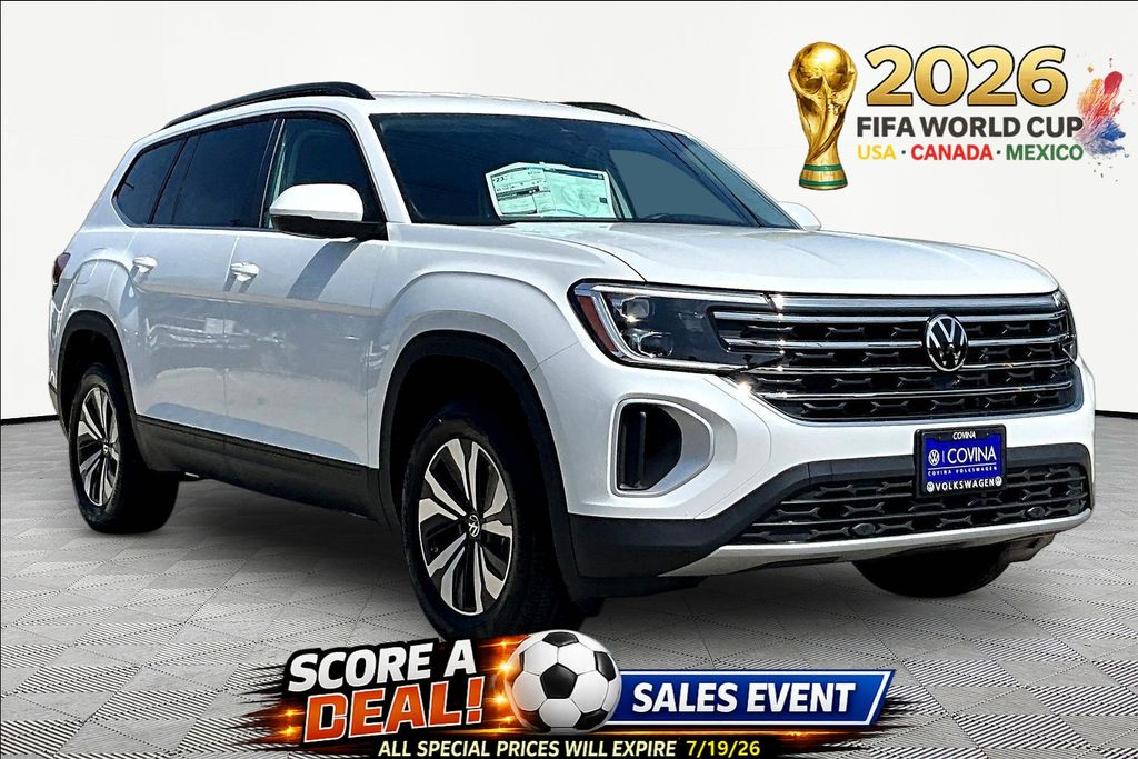 White 2026 Volkswagen Atlas SE FWD SUV / Crossover Front-Wheel Drive 8-Speed Automatic