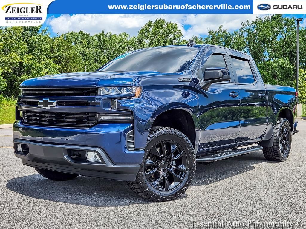 Northsky Blue Metallic 2022 Chevrolet Silverado 1500 Pickup Truck Four-Wheel Drive 8-Speed Automatic