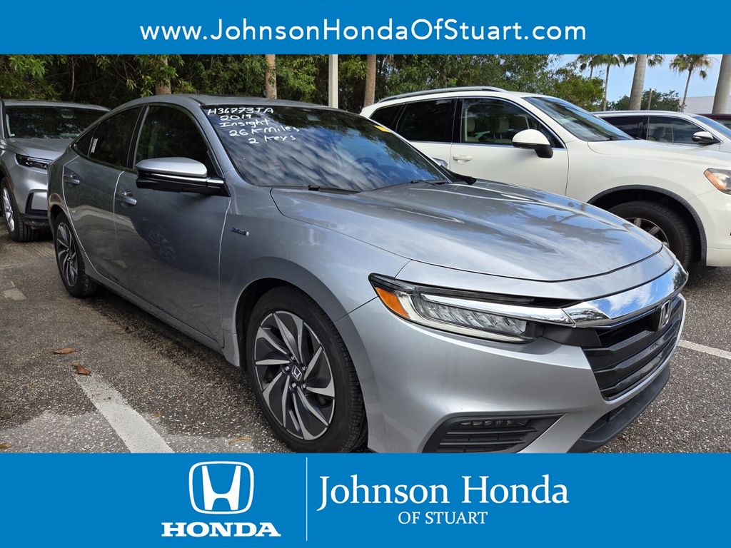 Lunar Silver Metallic 2019 Honda Insight Touring Sedan FWD Sedan Front-Wheel Drive Continuously Variable Transmission