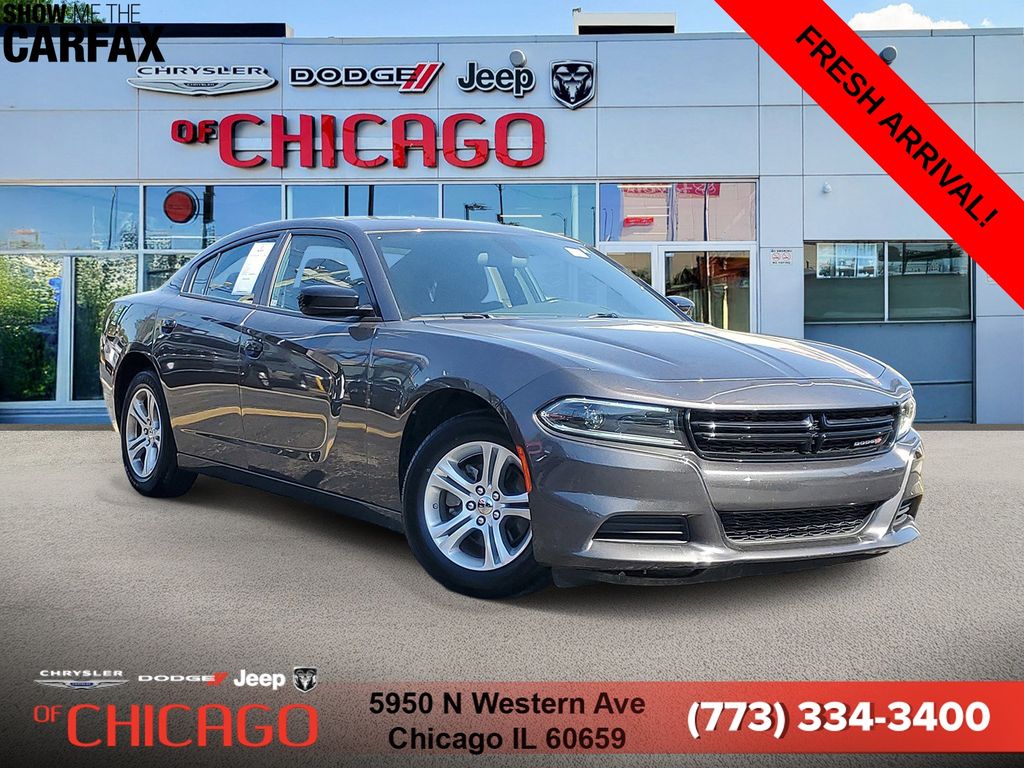 Gray (Granite Crystal Metallic Clearcoat) 2023 Dodge Charger Sedan Rear-Wheel Drive 8-Speed Automatic