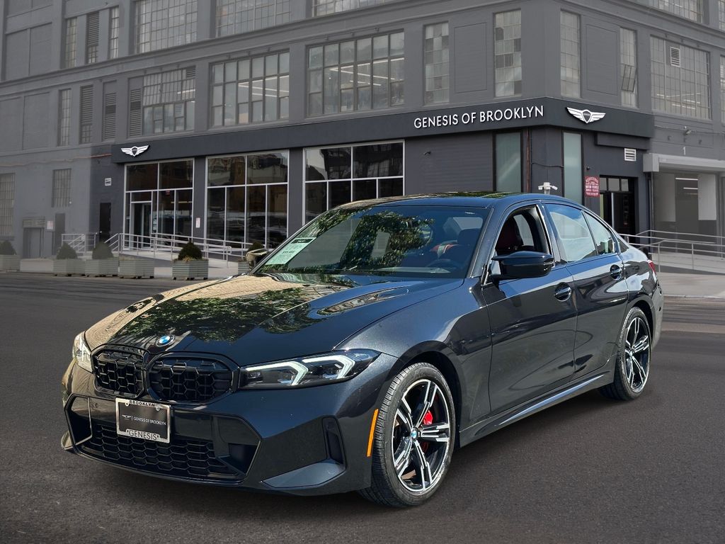 Black Sapphire Metallic 2024 BMW 3 Series Sedan All-Wheel Drive 8-Speed Automatic