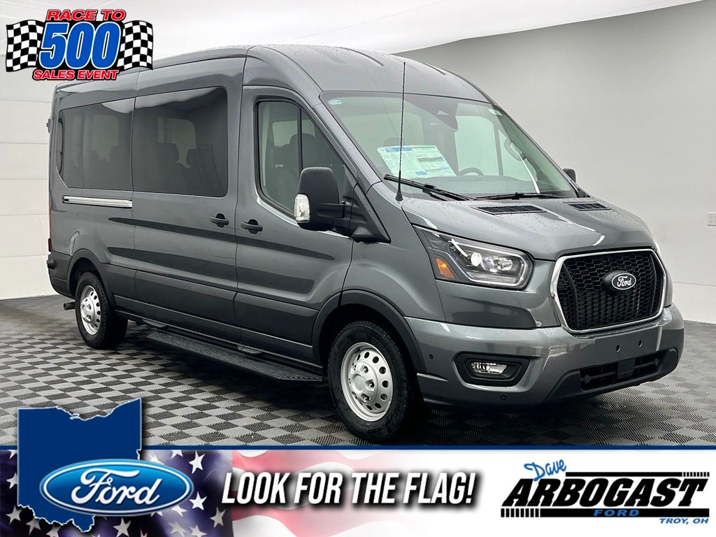 Carbonized Gray Metallic 2026 Ford Transit Passenger Van All-Wheel Drive