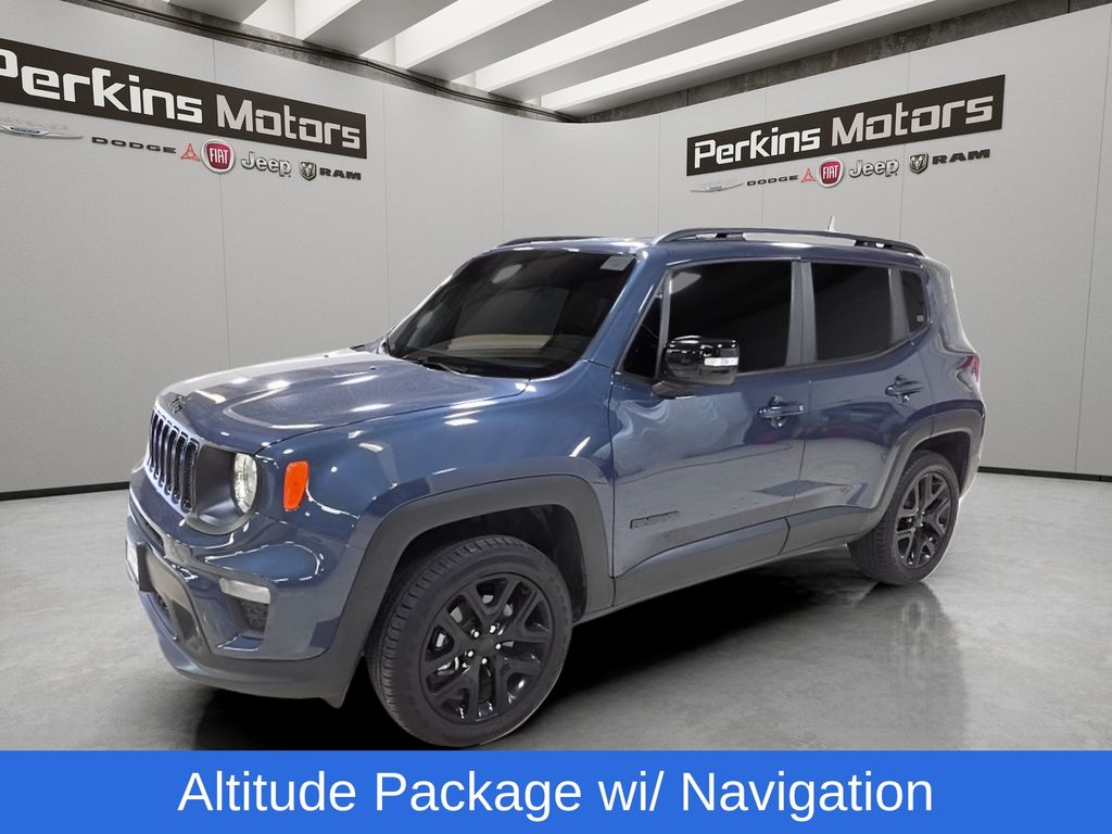 Slate Blue Pearlcoat 2023 Jeep Renegade SUV / Crossover Four-Wheel Drive 9-Speed Automatic