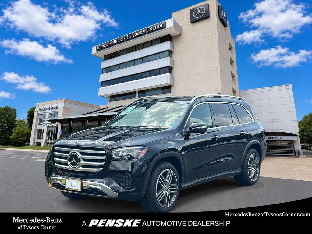 Obsidian Black Metallic 2025 Mercedes-Benz GLS SUV / Crossover All-Wheel Drive 9-Speed Automatic