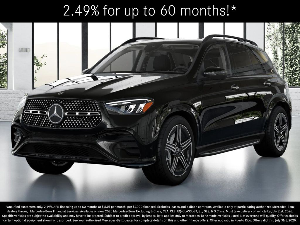 Obsidian Black Metallic 2026 Mercedes-Benz GLE SUV / Crossover All-Wheel Drive 9-Speed Automatic
