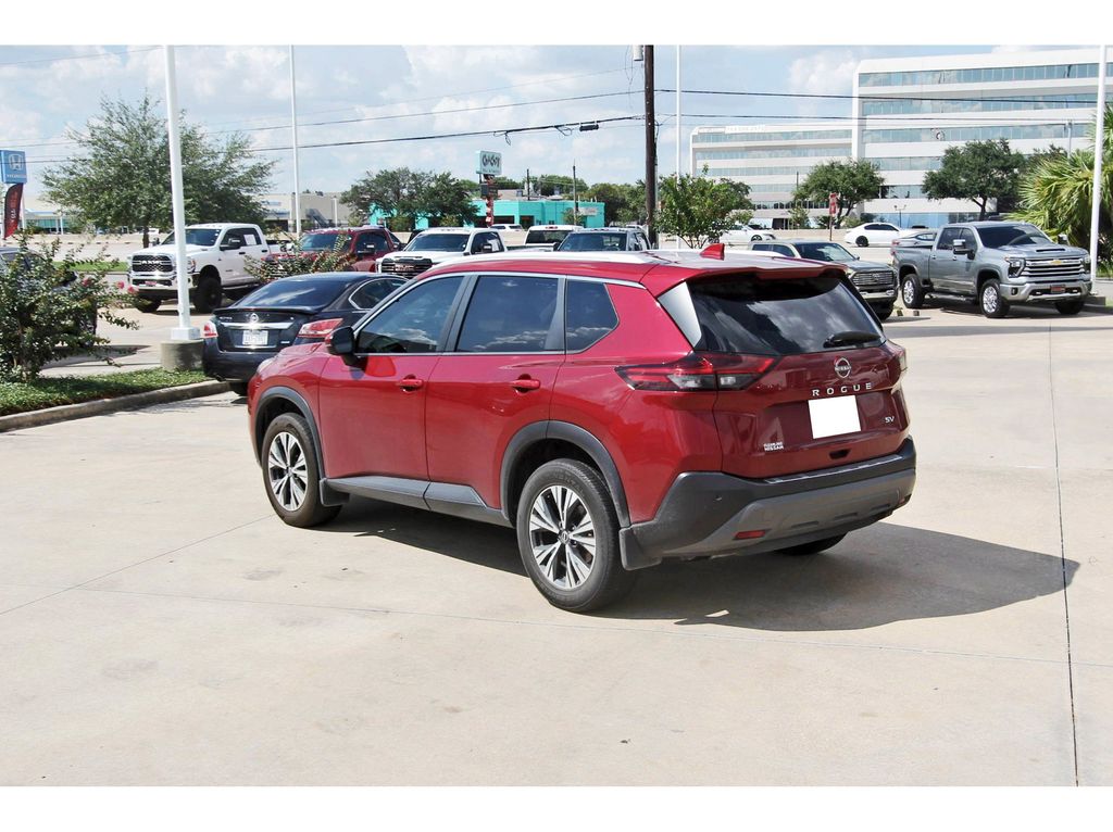2022 Nissan Rogue SV Red at Texan Dodge Chrysler Jeep Ram